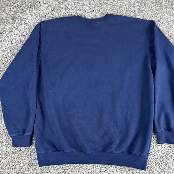 Carhartt Sweatshirt Mens Large Blue Loose Fit Midweight Crewneck Pullover - Picture 8 of 12